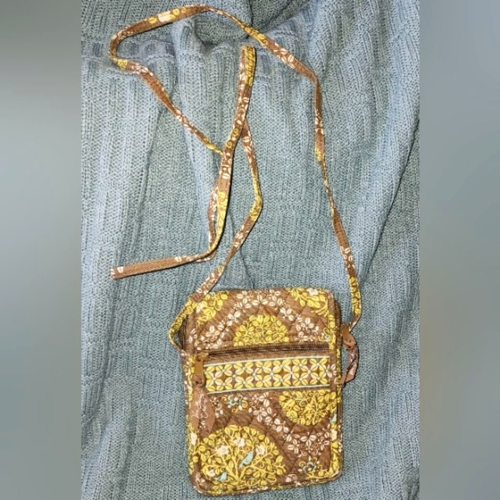 VERA BRADLEY MINI HIPSTER QUILTED "SITTIN' IN A TREE" CROSSBODY BAG RETIRED